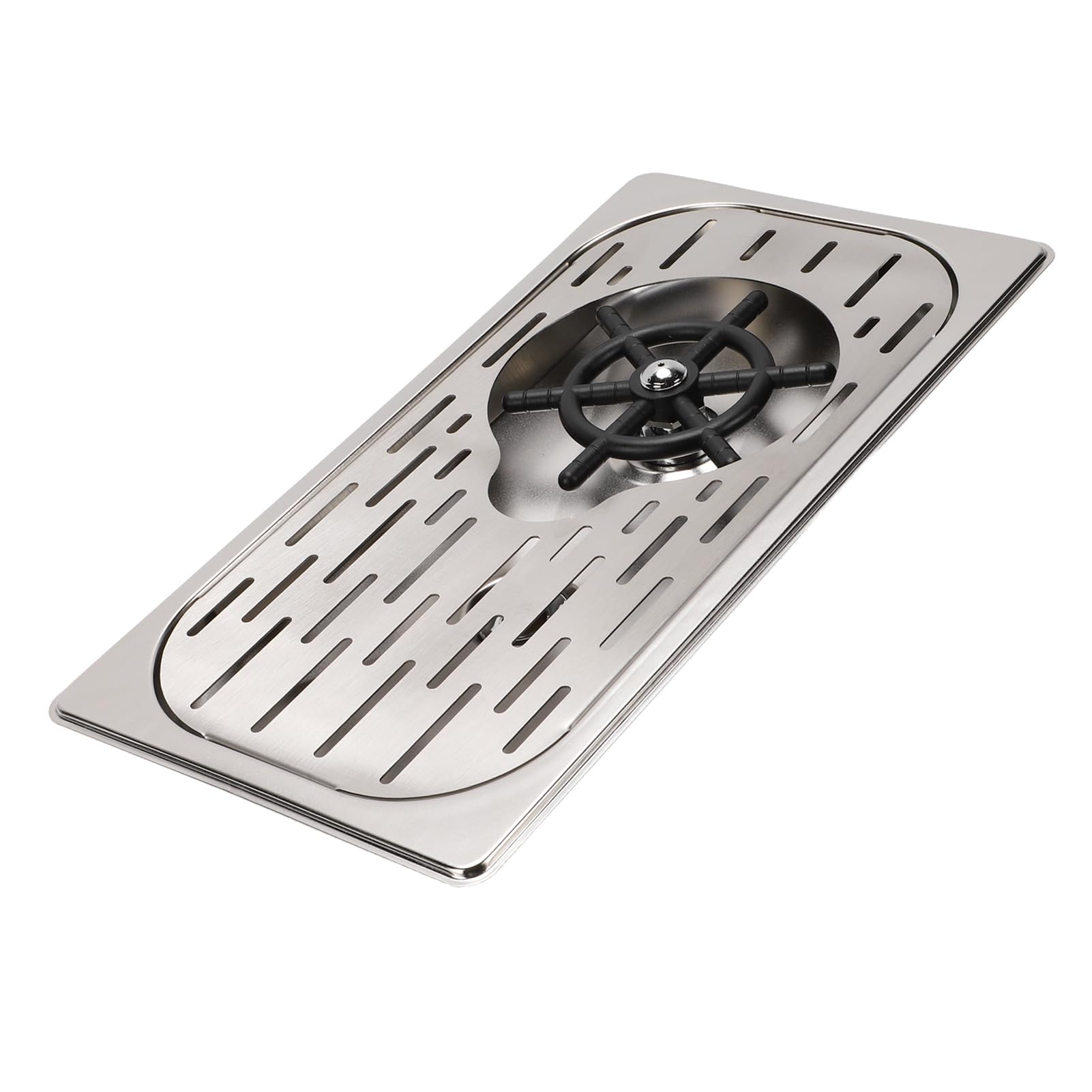 Lave-vaisselle en verre durable - Équipement de nettoyage automatique en acier inoxydable pour la maison et les cafés - 328 x 175 mm (argent)