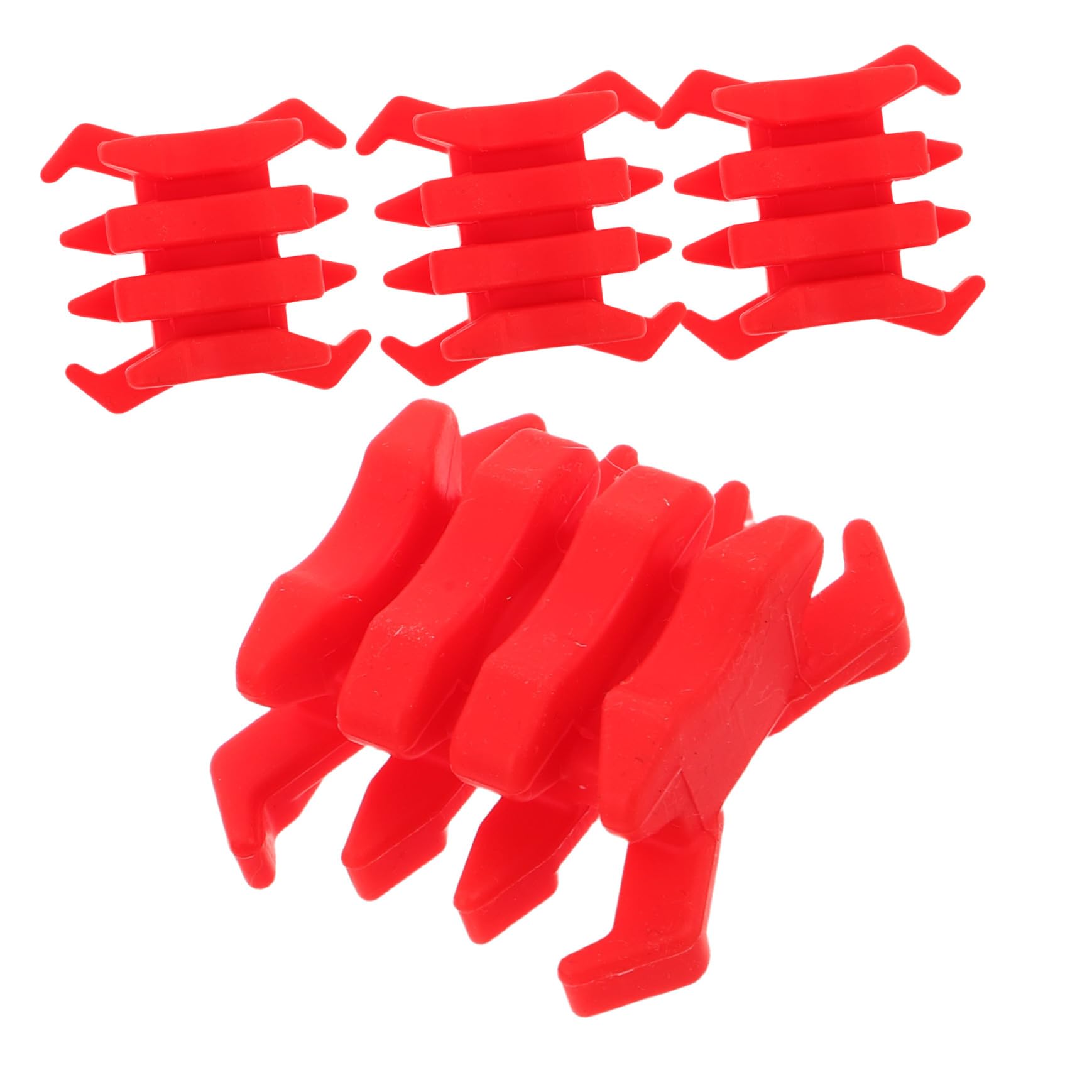 MUSISALY 4Pcs Red Crab Shape Archery Limb Dampeners, Rubber Bow Silencers