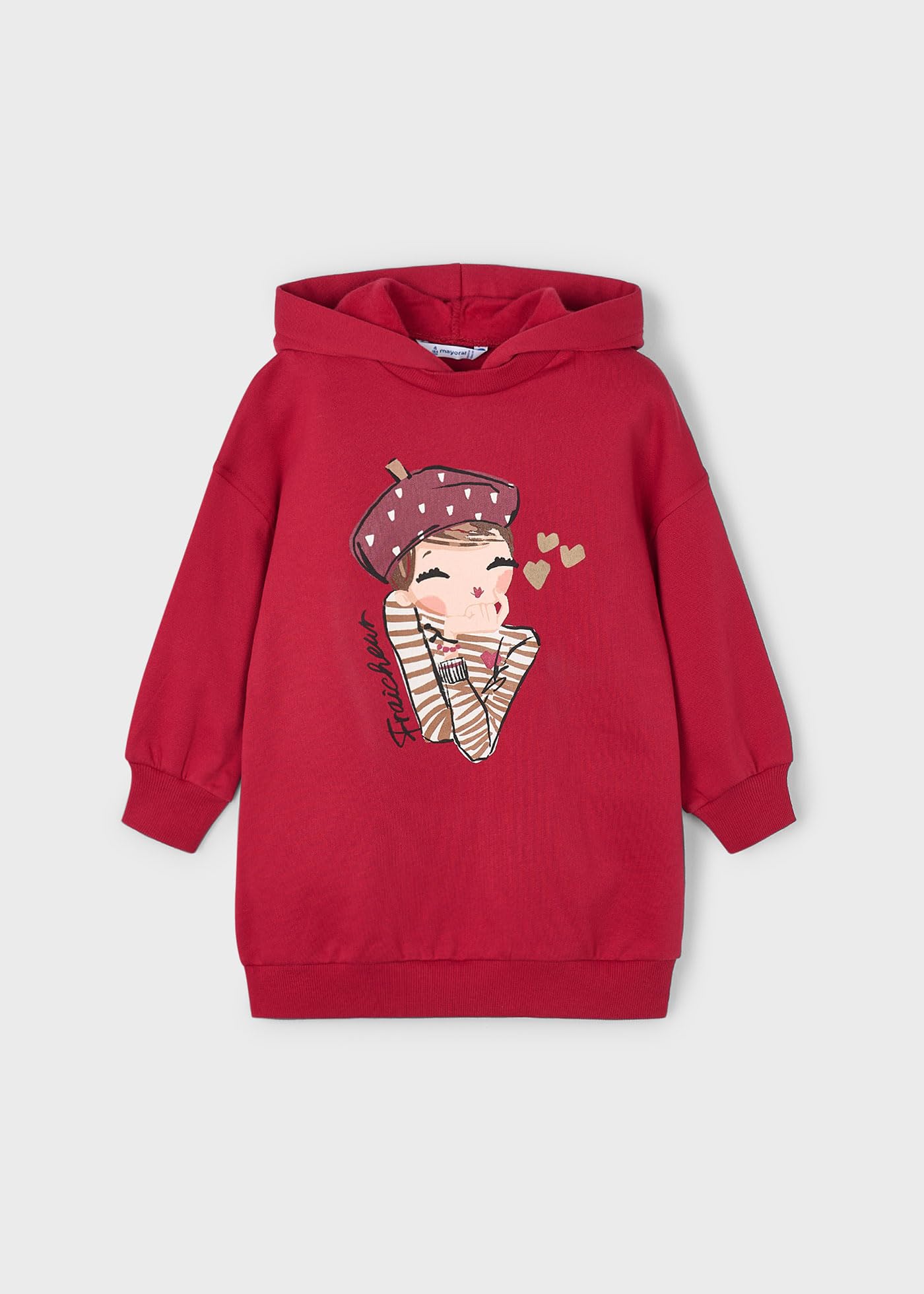 Mayoral Kleid Kapuze für Mädchen Rot