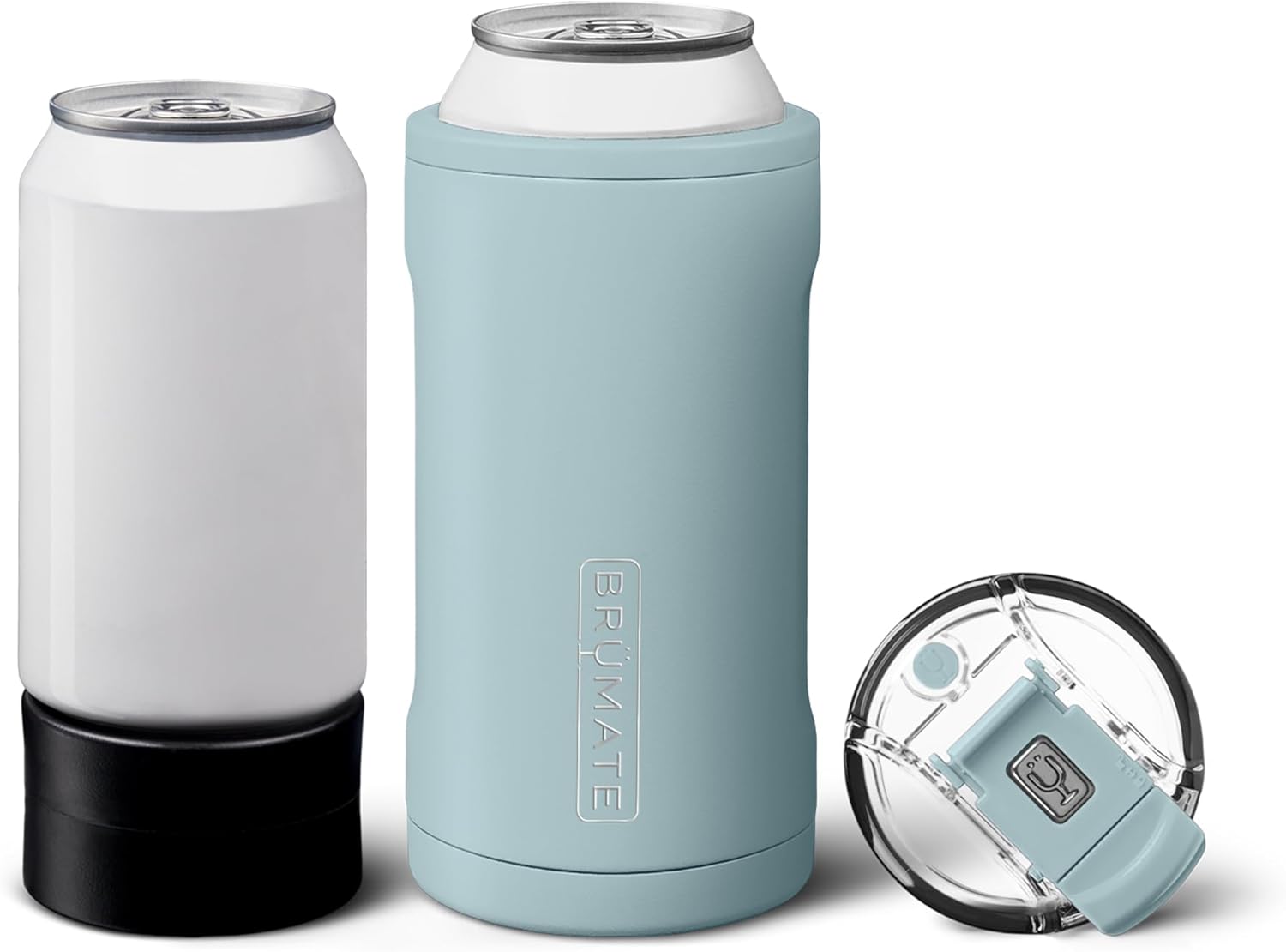 BrüMate Hopsulator Trio 3-in-1 Insulated Can Cooler for 12oz / 16oz Cans + 100% Leak Proof Tumbler with Lid | Insulated for Beer, Soda, and Energy Drinks Mist - Image 1 of 4