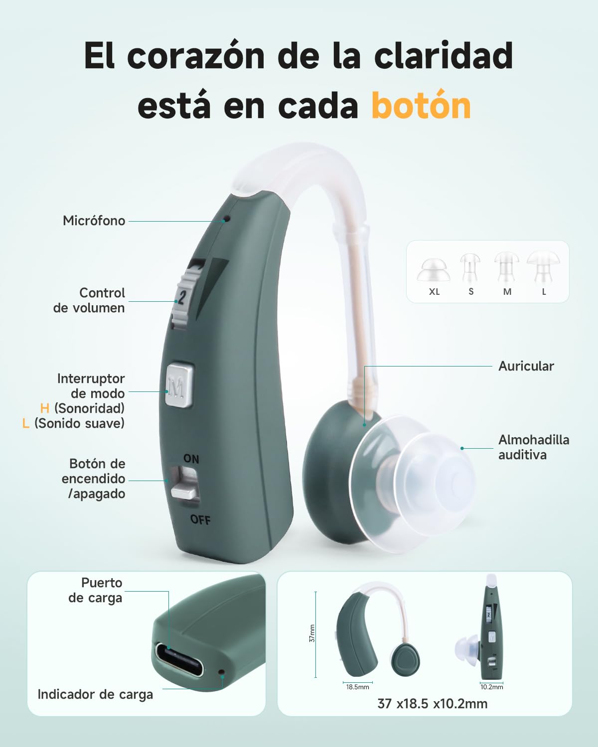 Dispositivo Britzgo, diseño de modo dual, ofrece 40 horas de sonido nítido y cristalino, adecuado para diversas situaciones cotidianas