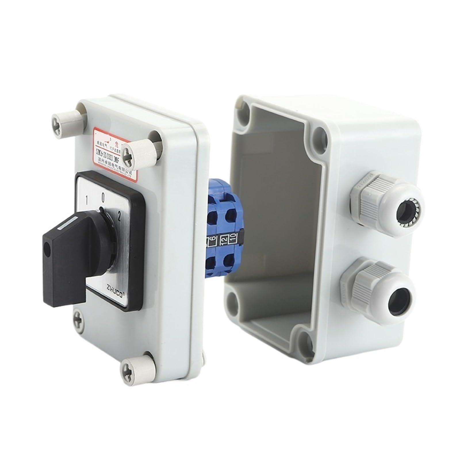 TSIOHKBS SZW26/LW26-20 D303.3 20A 3 Pole Custom Cam Changeover Switch with Box