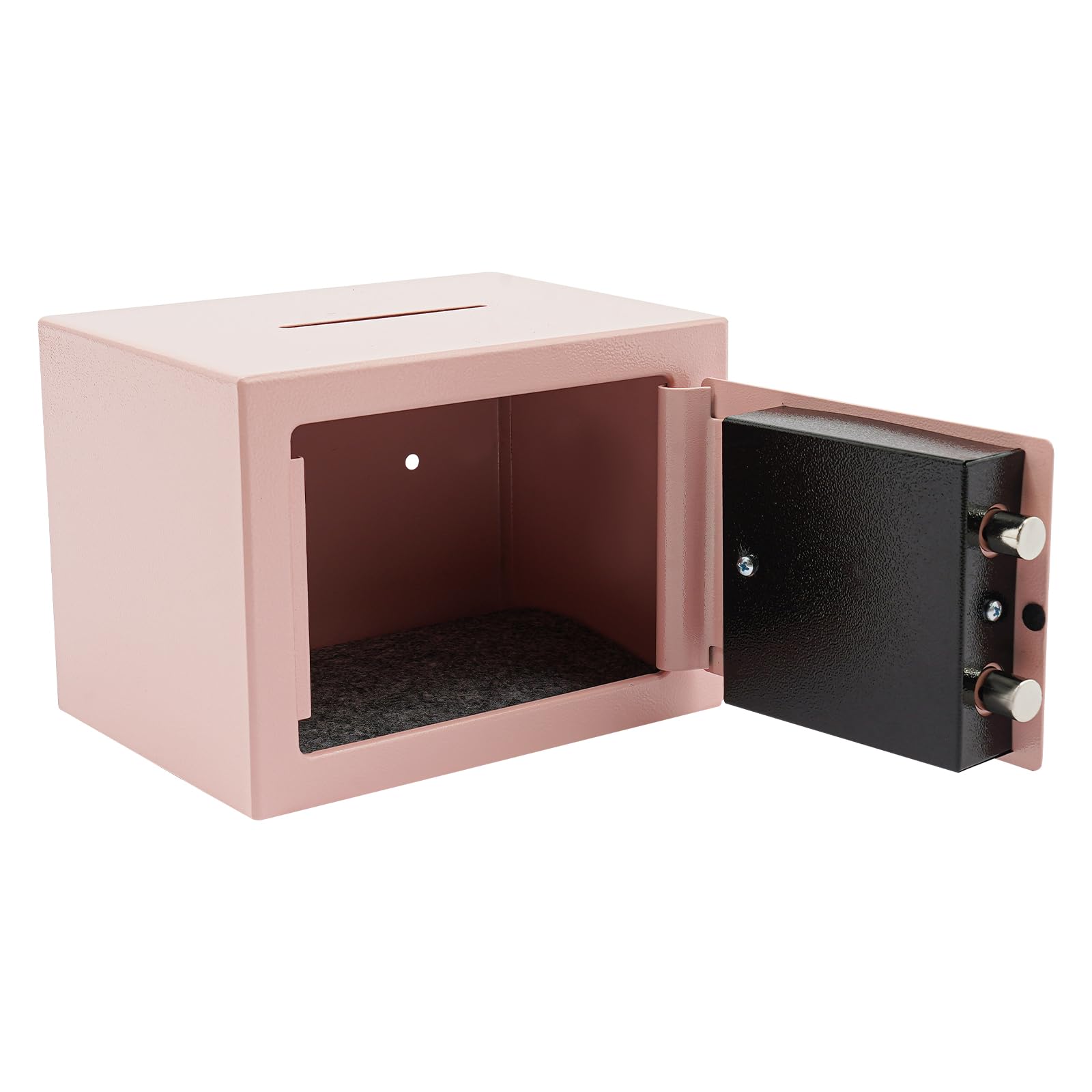Caja fuerte para llaves, caja de dinero con cerradura con ranura, 4,6 l, caja fuerte para el hogar, hucha, caja fuerte pequeña con llave, caja fuerte mecánica para muebles para el hogar con llave