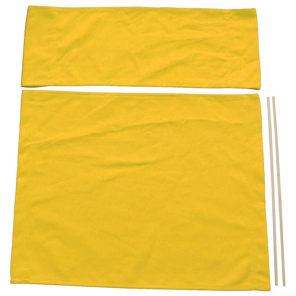 Kit di ricambio per coprisedia, adatto per sedia da regista, sedia da pesca, sedia da picnic, 53 x 20 cm, 53 x 41 cm (giallo)