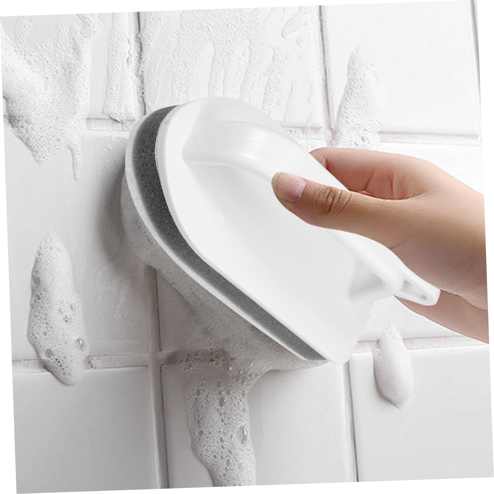 Healeved 4juegos Esponja De Limpieza Multifuncional para Baño y Cocina Cepillo De Mano Cabezal Reemplazable para Bañeras y Azulejos Diseño Ergonómico y Color