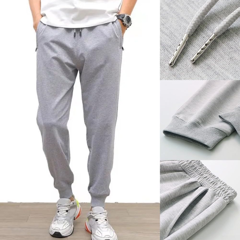 Pantaloni casual da uomo con fascia alla caviglia | Pantaloni sportivi da corsa traspiranti da uomo