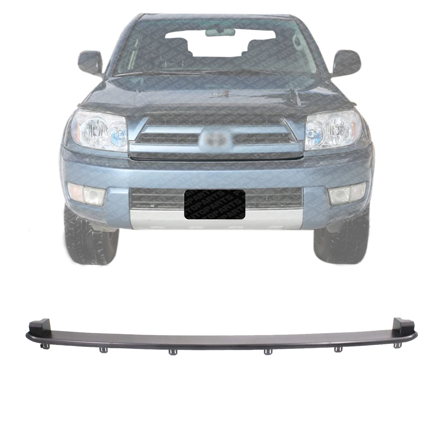US AUTO PARTS PLUS New Front Bumper Grille Molding Plastic Direct Replacement For Toyota 4Runner 2003-2005 5310235010 TO1200257