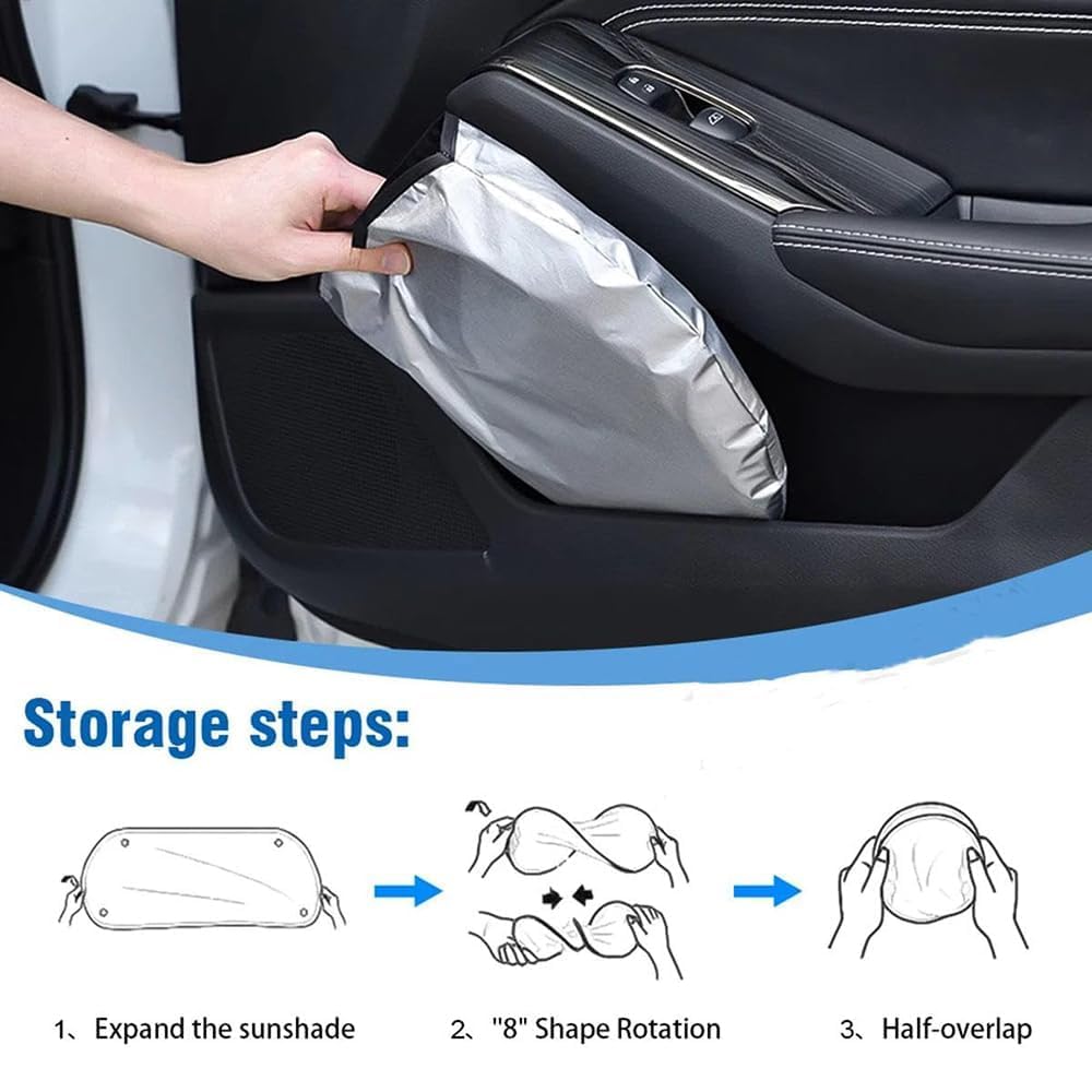 Parasole Pieghevole Per Hyundai Tucson 2022-2026 – Blocca UV E Calore, Protezione Solare Anteriore Su Misura Con Custodia Inclusa