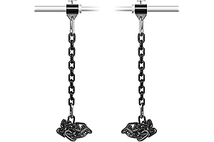 Weight Lifting Chains, 1 Pair Heavy Steel Chains for Bench Press