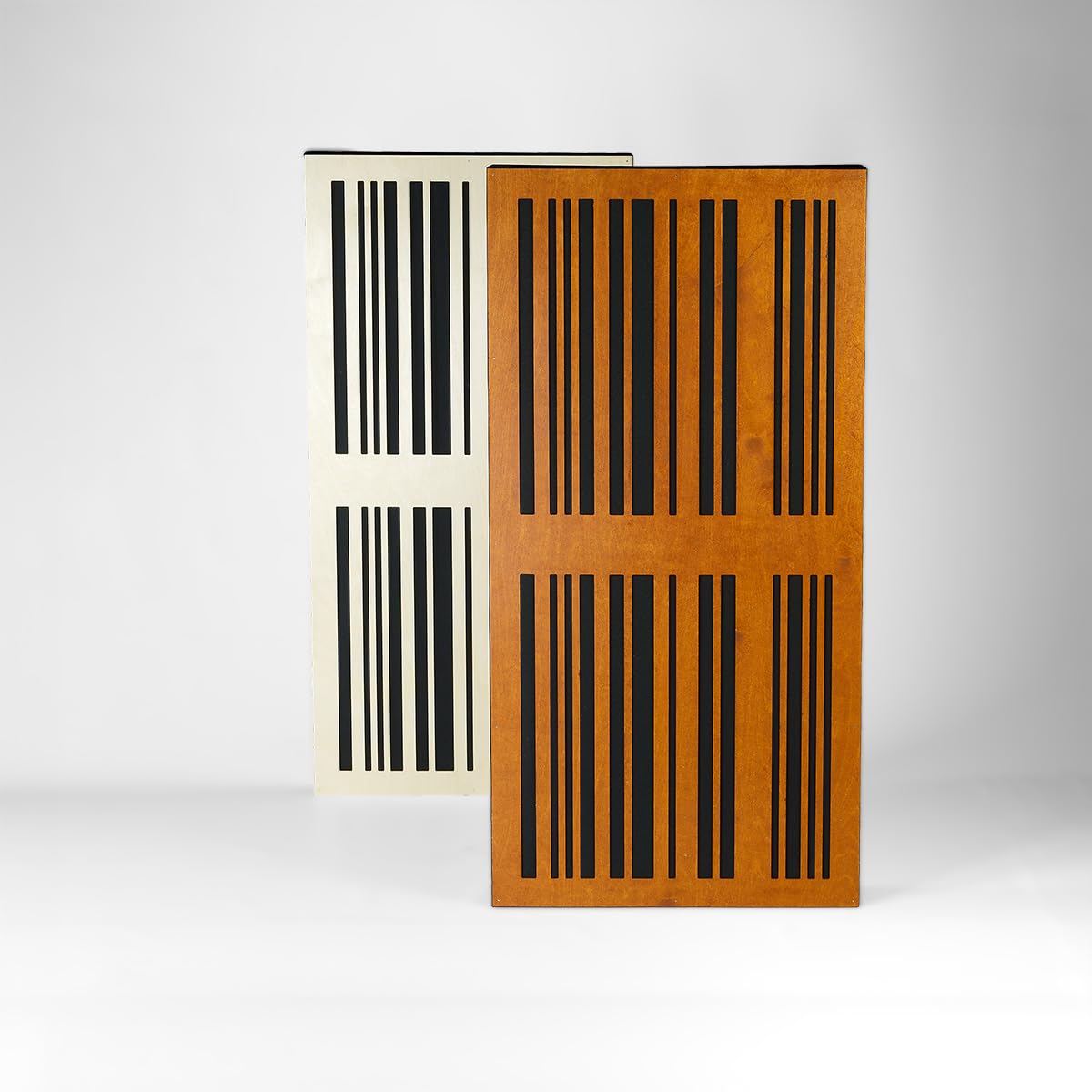 "DiffuSlat" 311-100x50x11 cm - Akustik Absorber - Diffusor Akustik Hybrid Paneel (Walnuss)