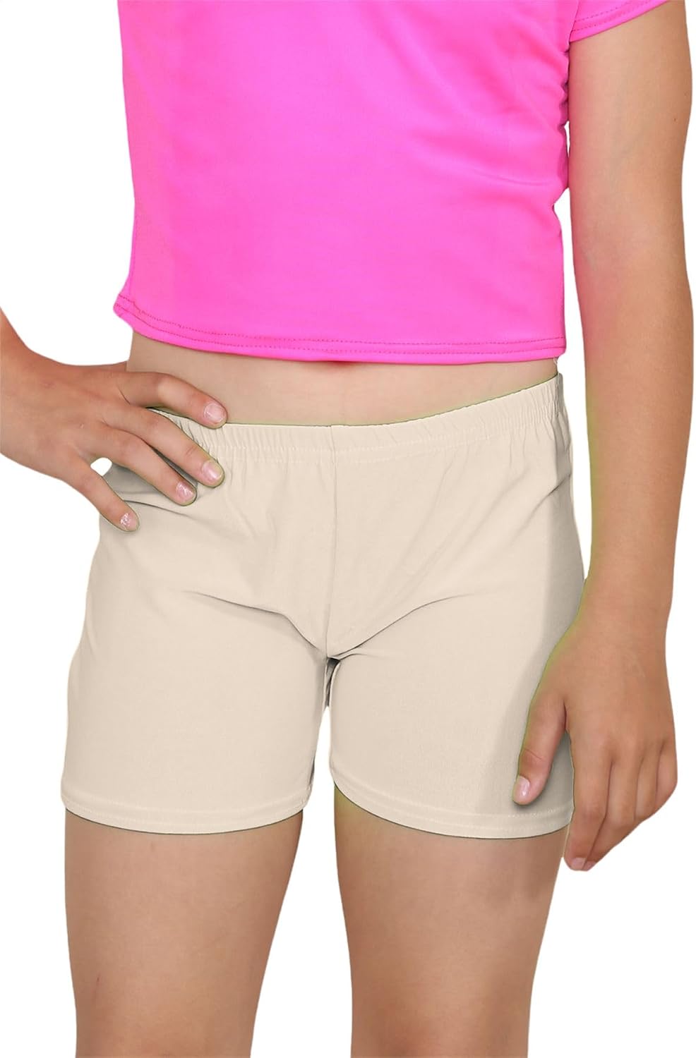 Janisramone Leggings Ragazza In Viscosa Ed Elastan – Pantaloni Elasticizzati Per Danza, Ginnastica E Tempo Libero – Colori Neon E Classici - 2