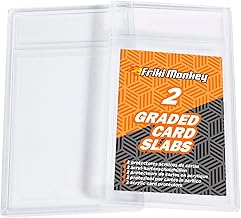 Card Slabs Acrilico Confezione da 2, Custodie per carte formato PSA, Protezione per carte Graduate, 2 protezioni per carte PSA, CGC o Similare, custodie carte da calcio, Magic, Yugi-Oh, Dragon Ball.