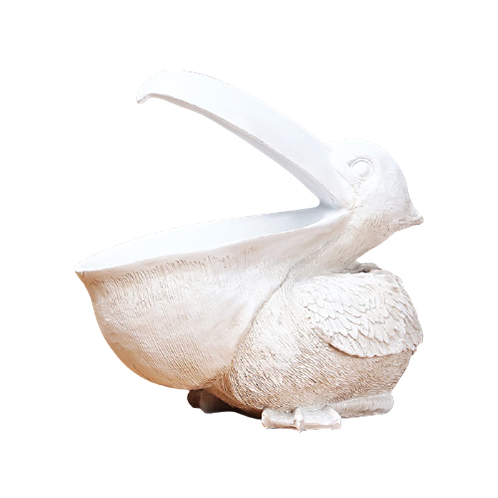 LEFUYAN Toucan Key Storage Figurine Resin Pelican Statue Storage Basket Animals Birds Shape Decor for Home Office Desktop,Candy Dish Organizer