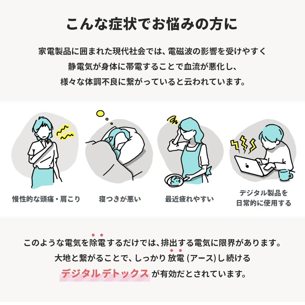 Amazon｜riraku-life(ﾘﾗｸﾘﾌｪ） 大地と繋がるアーシング健康法用