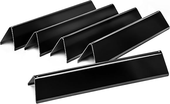 15.3" Flavorizer Bars for Weber Spirit E310, E310,E330,S310,S320, 7636 | Grill Parts for Weber Spirit 300/Spirit II 300 Front-Control Grills,15.3 x 2.6 x 2.5 in, Porcelain-Enameled Steel, 5-Pack