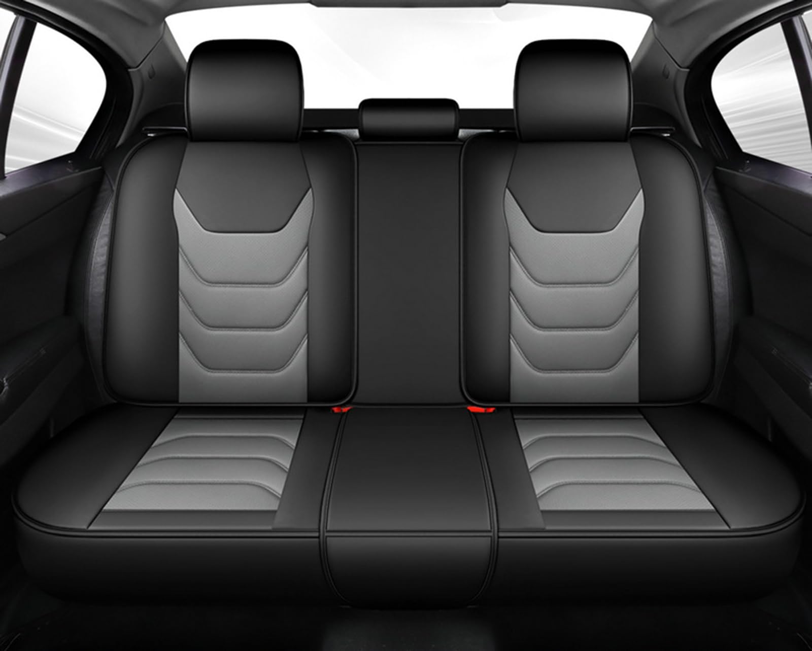 Copertine per Set di Auto a Set Completo, Cuscino per Protezione per seggiolini per Auto in Pelle Impermeabile.,A