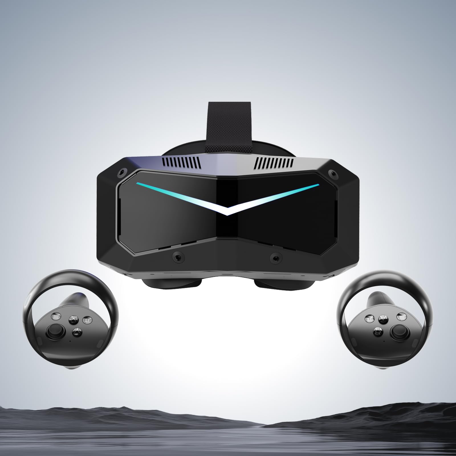 Pimax Crystal Super VR-Headset, versione a pagamento completo - 3840x3840 per occhio, ultrawide, campo visivo di 140°, tracciamento oculare, ultra nitido per simulazioni di volo e corse e gaming