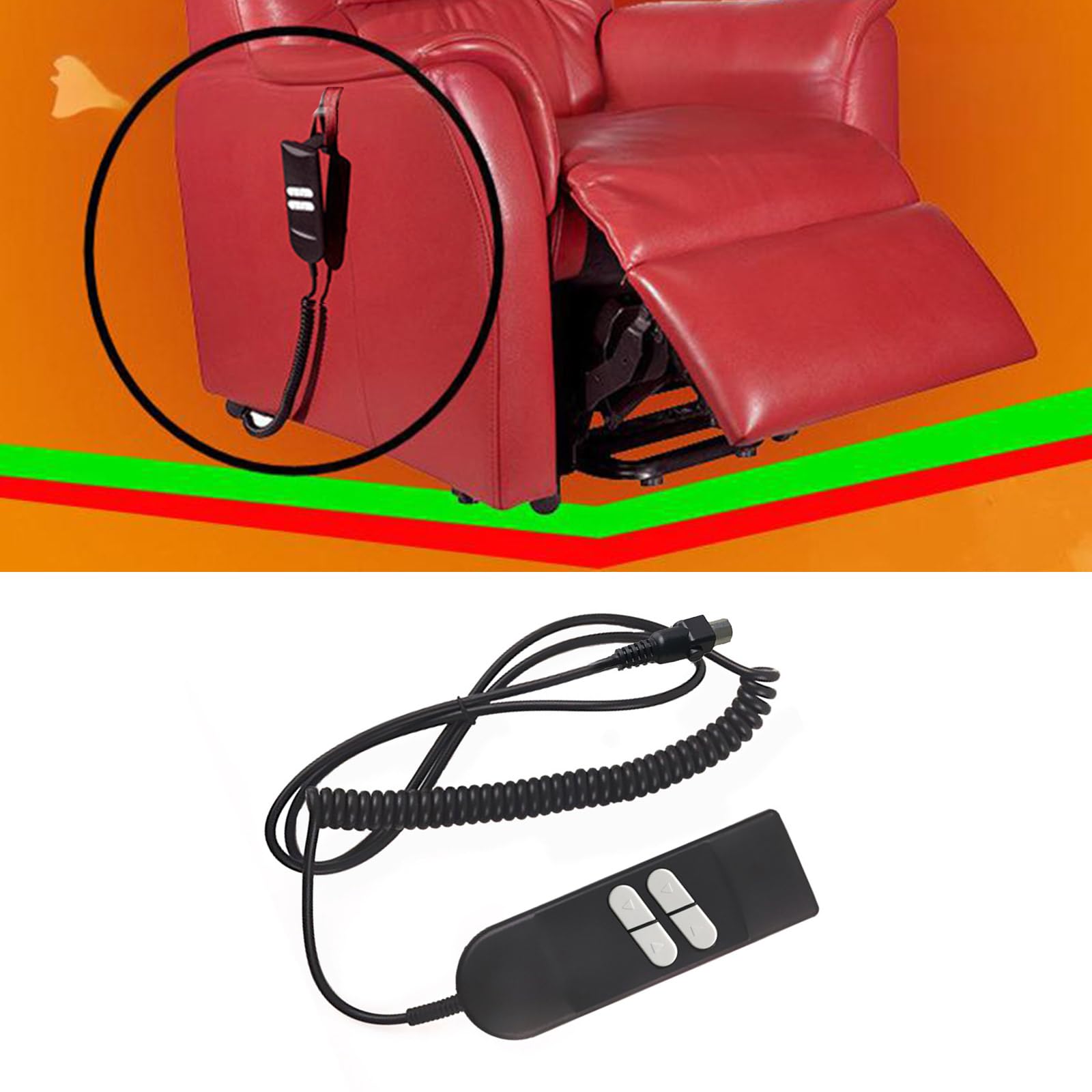 Interruttori a mano a 4 pulsanti a 5 pin per sedie reclinabili elettriche controller di ricambio per divano per elettrodomestico elettrico reclinabile ascensore pulsante sedia