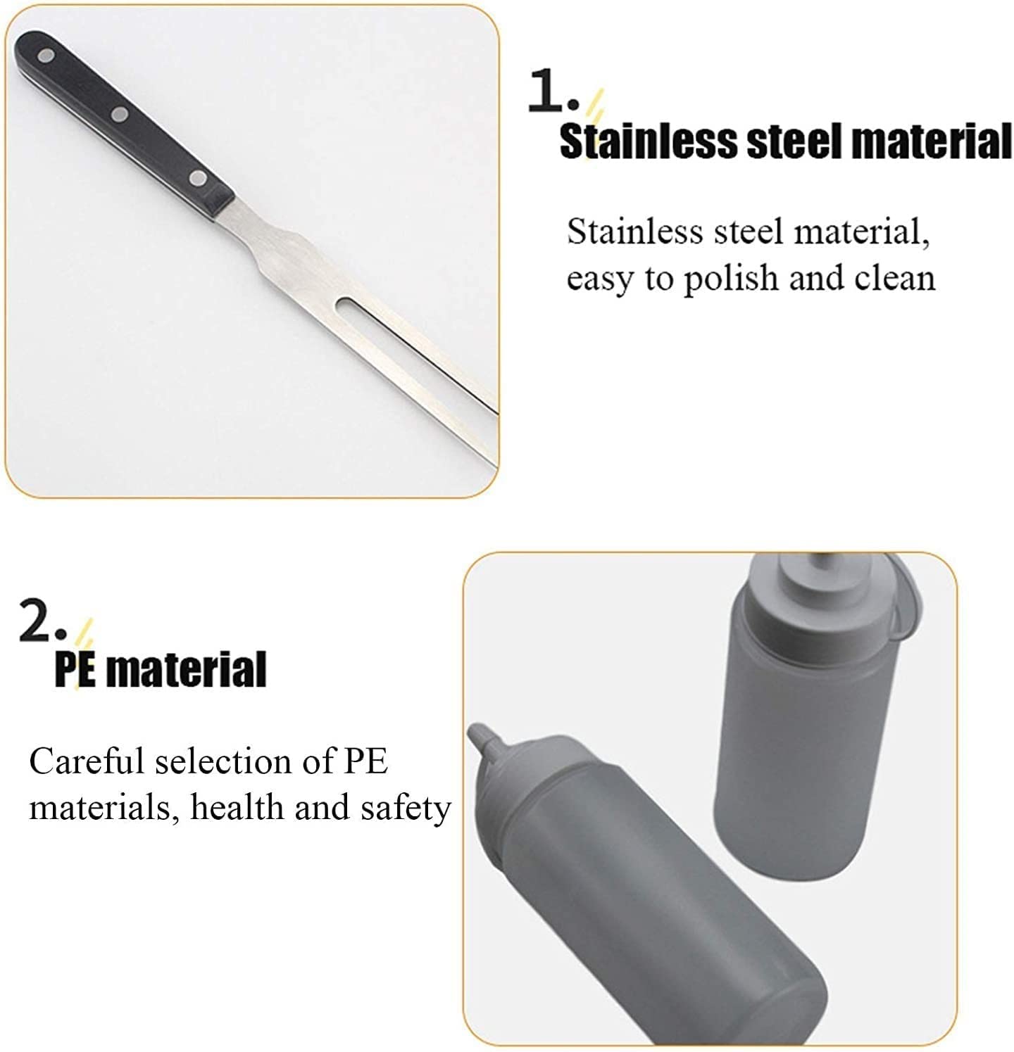 Set di Accessori per Barbecue per Barbecue Set da 15 Pezzi con Borsa per Il Trasporto Accessori per grigliate da Campeggio per Barbecue all'aperto, Cucina