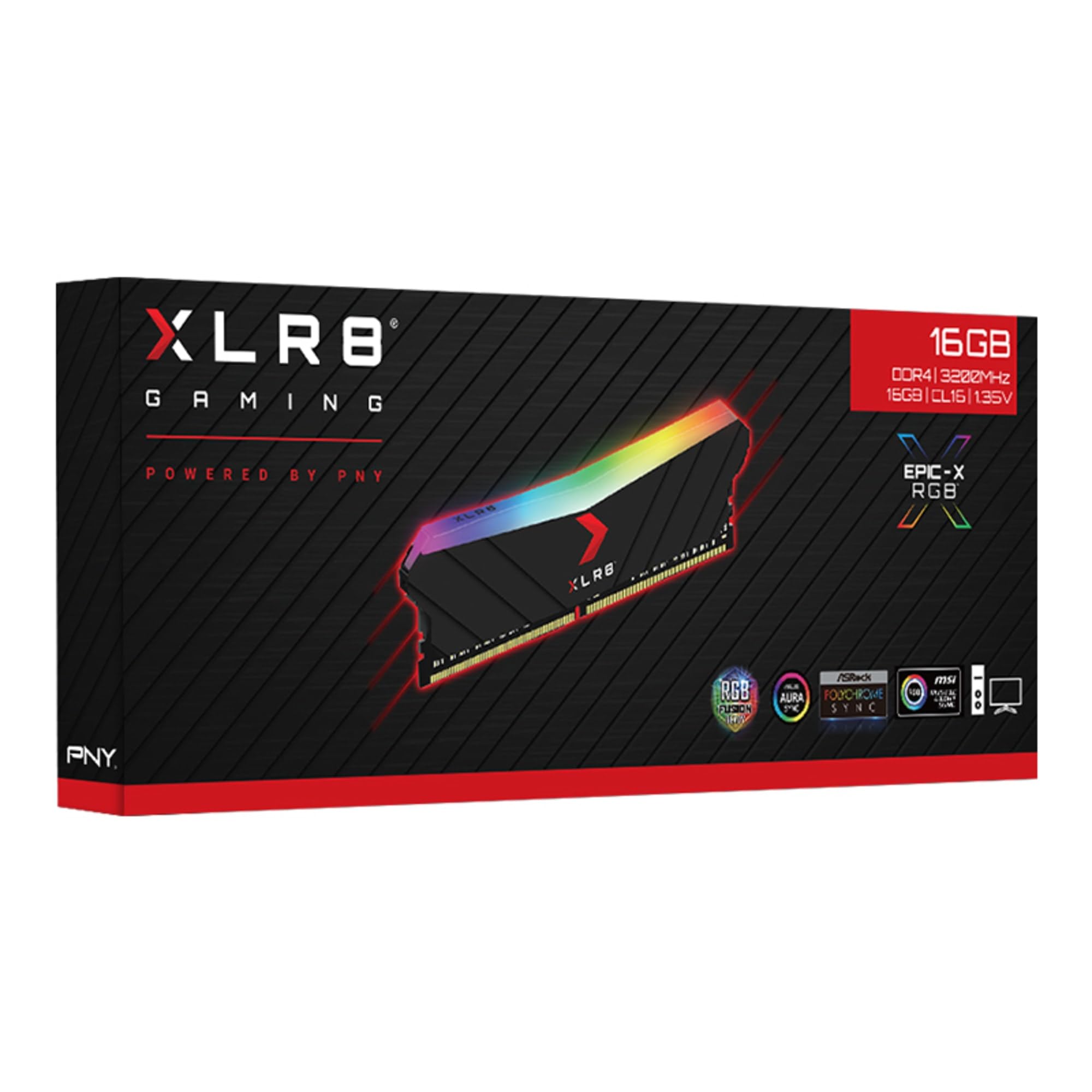 メモリー PNY XLR8 32GB (16GBx2) RGB DDR4 3200MHz PNY 32GB (2x16GB 