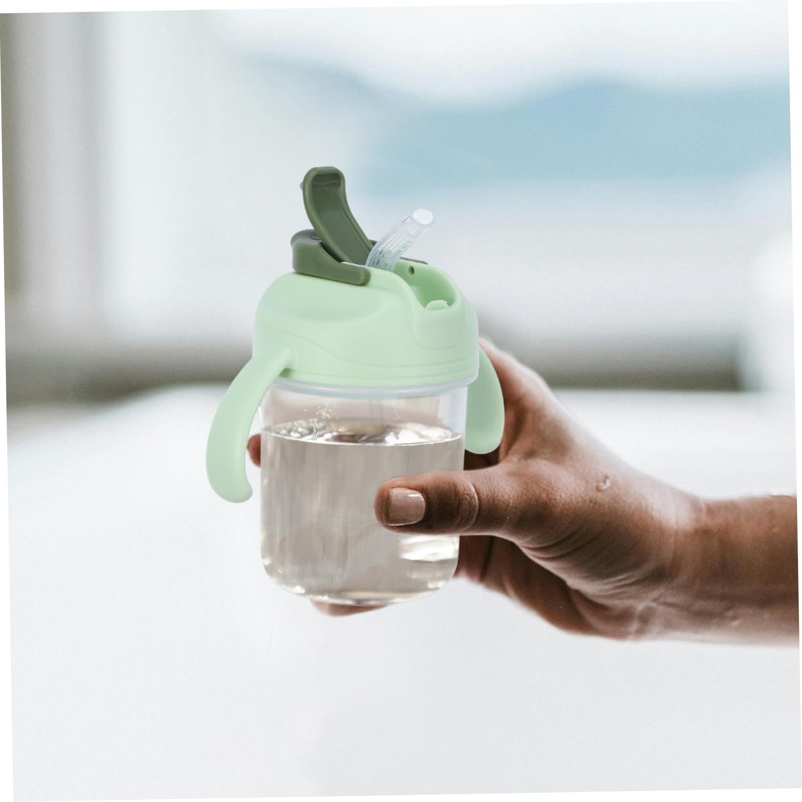 BESTYASH 3piezas Taza Antiderrames Para Adultos Mayores Con Pajita Diseño Spillproof y Para Cuidado De Pacientes y Ancianos Capacidad