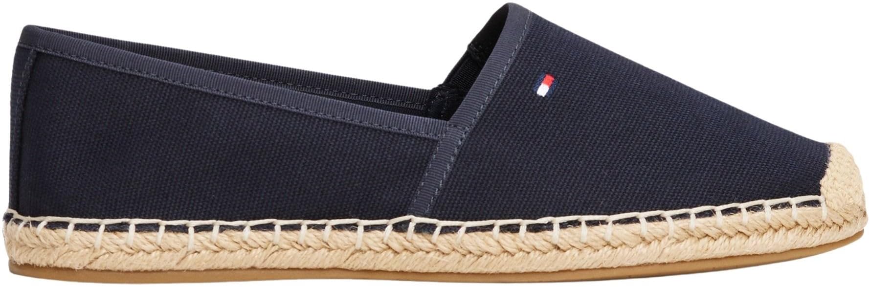 Tommy Hilfiger Flag Canvas Espadrille Slipper Beige