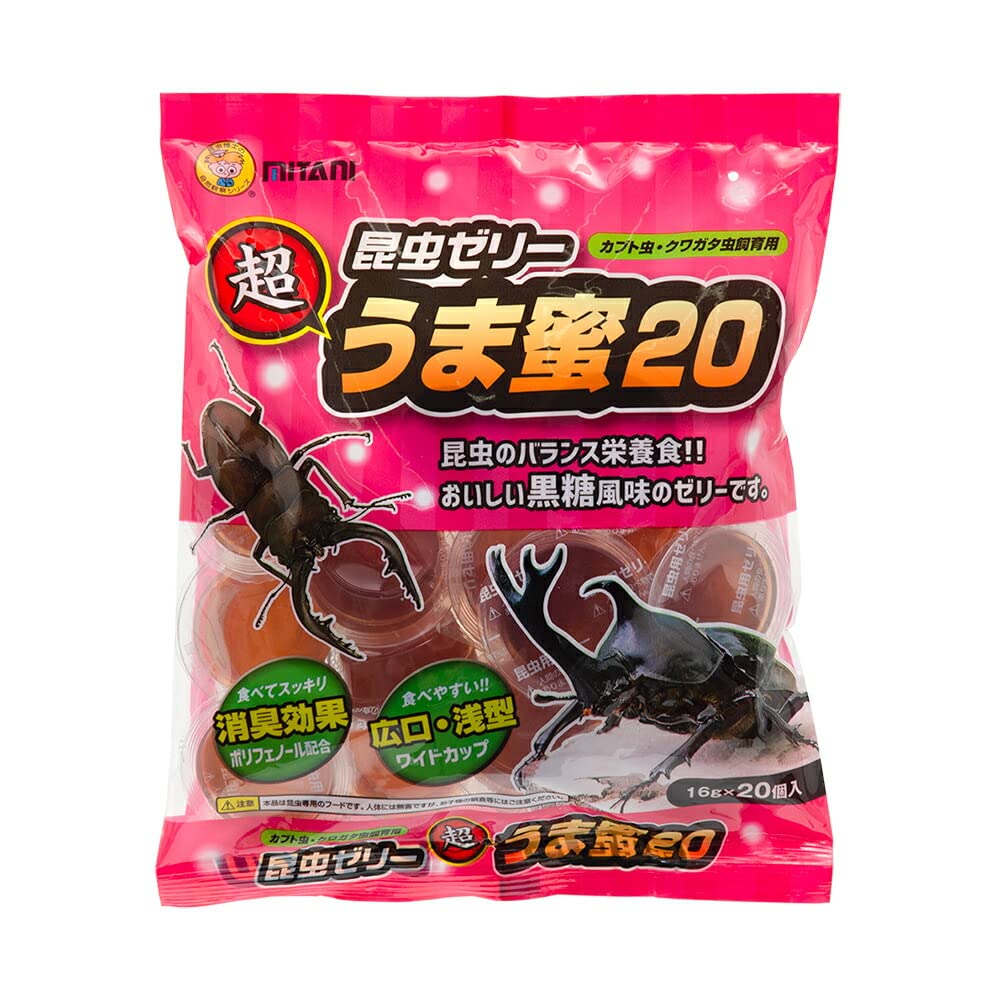 Amazon | 昆虫ゼリー ミタニ 超うま蜜20 16g 20個入り 昆虫
