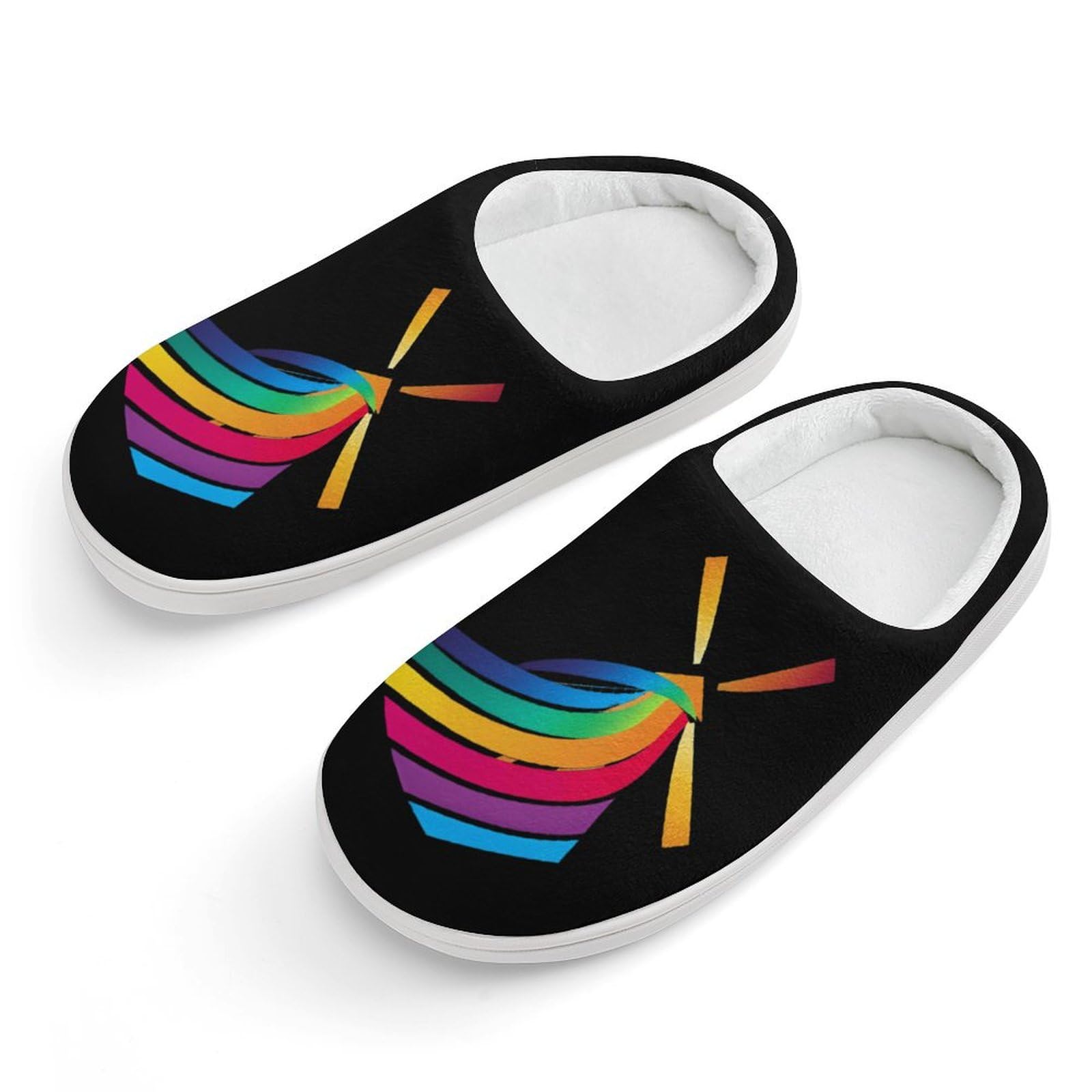 Winds of Change Rainbow Cute Cotton Slippers Anti-slip House Shoes Funny Slipper Indoor Outdoor