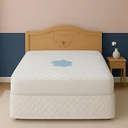 Capa Impermeável Protetor para Colchão Viuvo - 4 Camadas de Proteção - 100% Impermeável - Respirável e Não faz barulho (Branco, Viuvo)