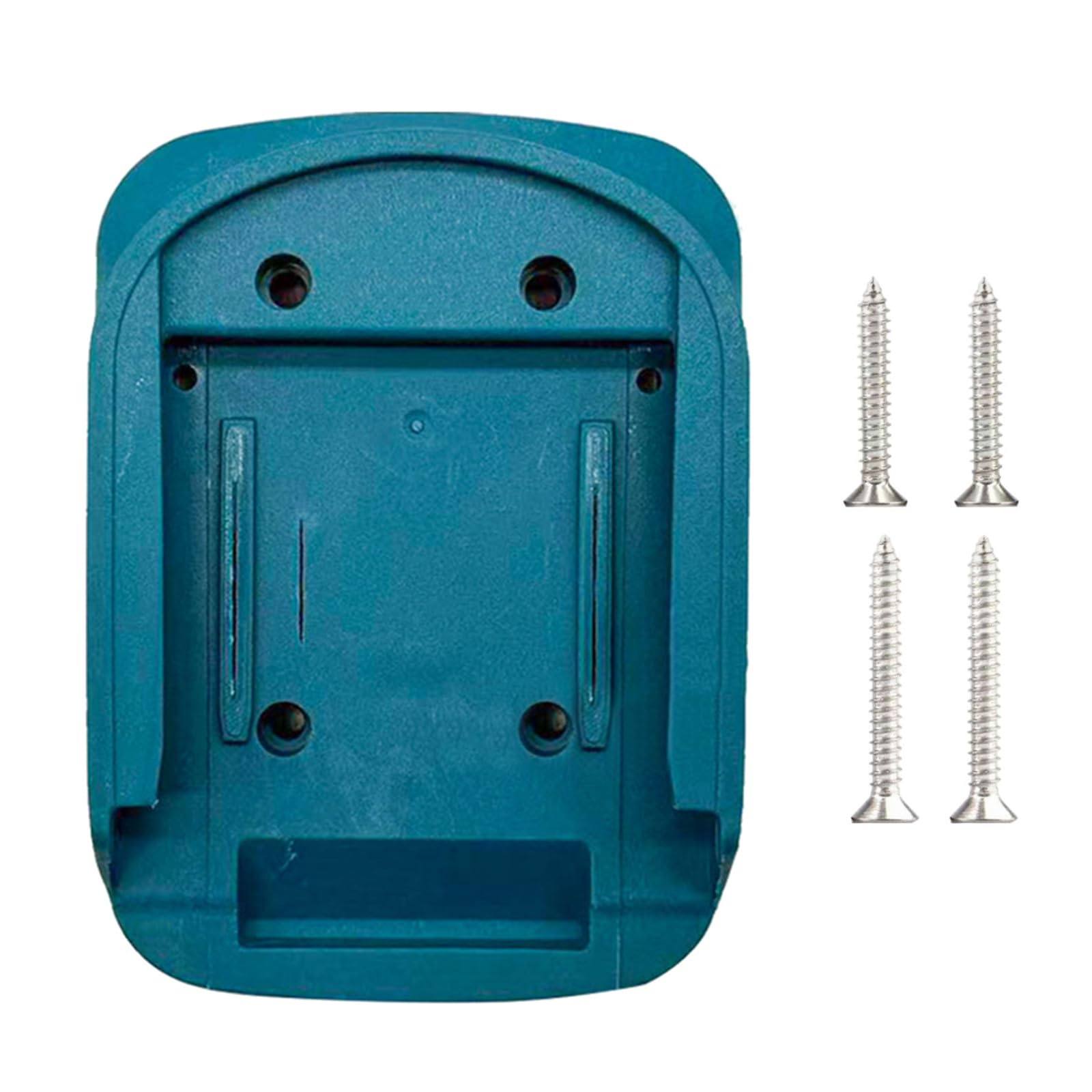 Stable Lithium Batteries Holder Rack for Power Tool Includes 4 Screws for Effortless Setup on Various Surfaces Holder with Screws