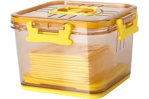 Sliced Cheese Container with Airtight Lid for Mini Fridge