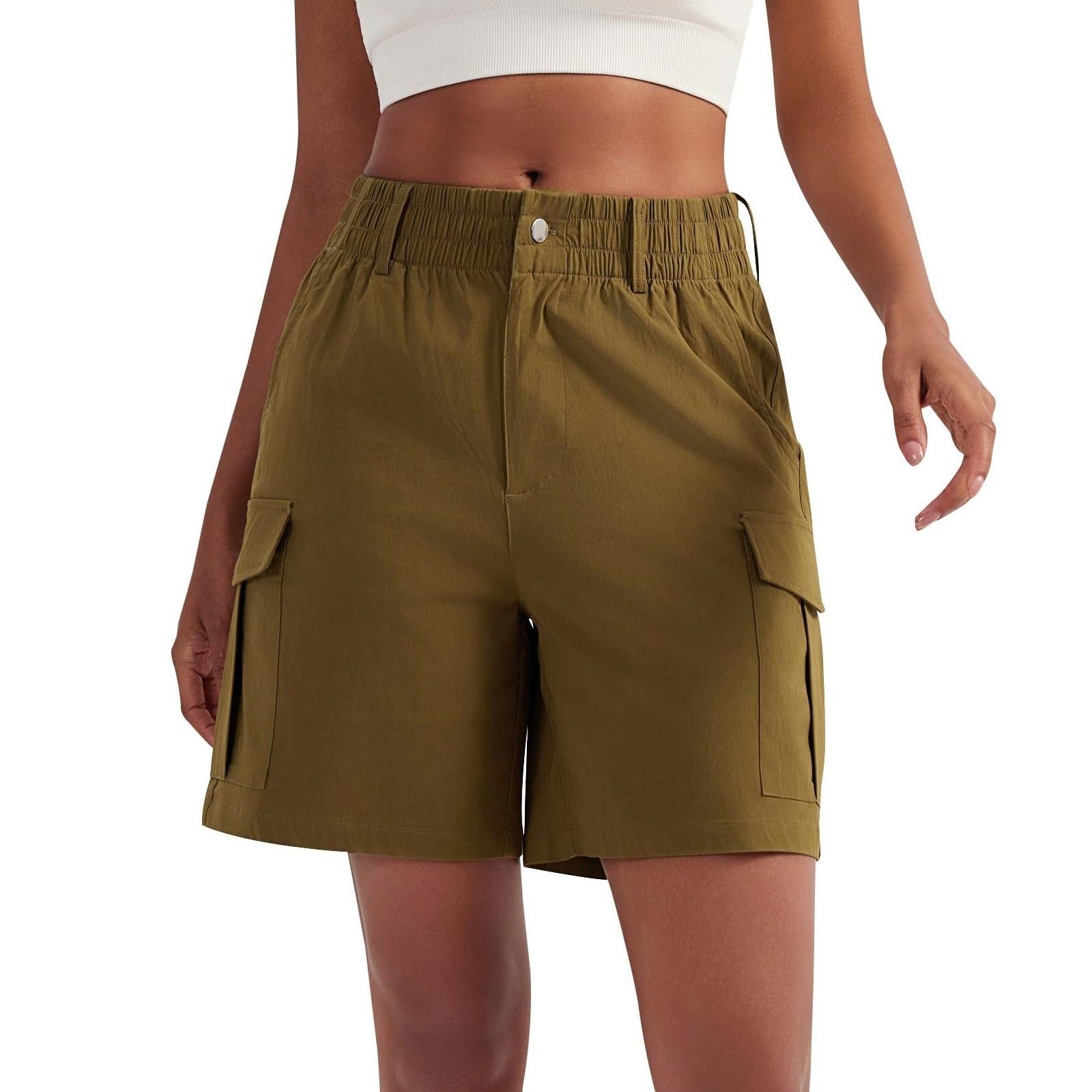 VUTRU Damen Shorts Kurze Wanderhose Damen Sporthose Kurz Hose Sommer Outdoor Leichte Reise Shorts Arbeitshose Damen Kurz Perfekt für Trekking,Hiking,Running