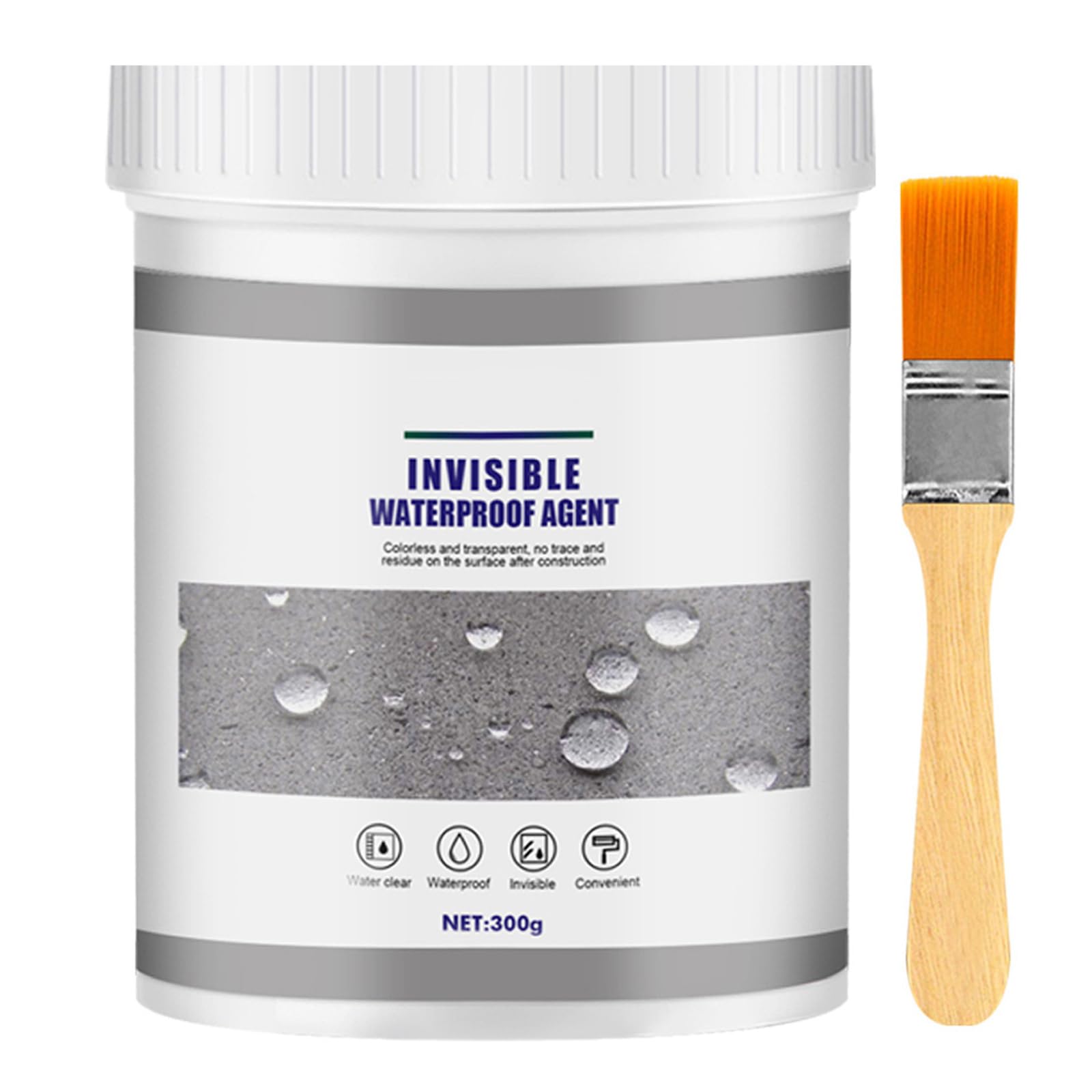 Invisible Waterproof Agent 100g, Transparent Insulation Sealant, Clear Waterproof Coating Agent Anti-leakage Repair Spray Glue Grout Sealer for Outdoor Home Bathroom Roof Gutter