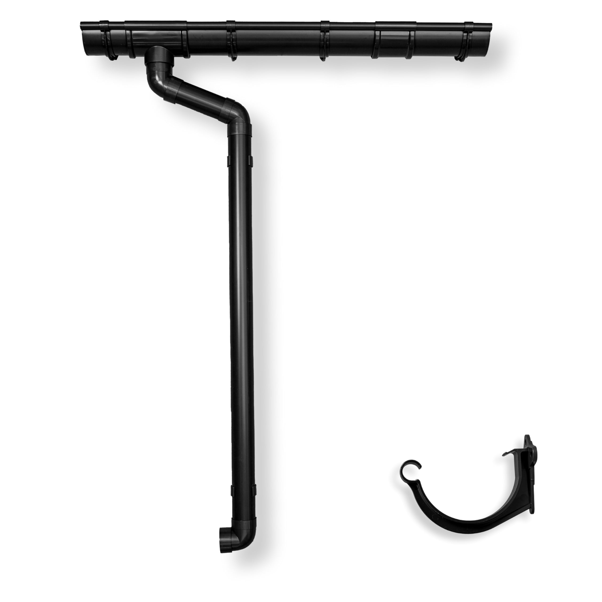 4 Home & Garden Dachrinnen Set RG 100 NW100/125 Anthrazit | Komplettsets mit Fallrohr bis 10m Dachlänge | Typ 300 Fallrohr DN 60 | Kunststoff PVC(Dachlänge 1-Seite bis 400cm)