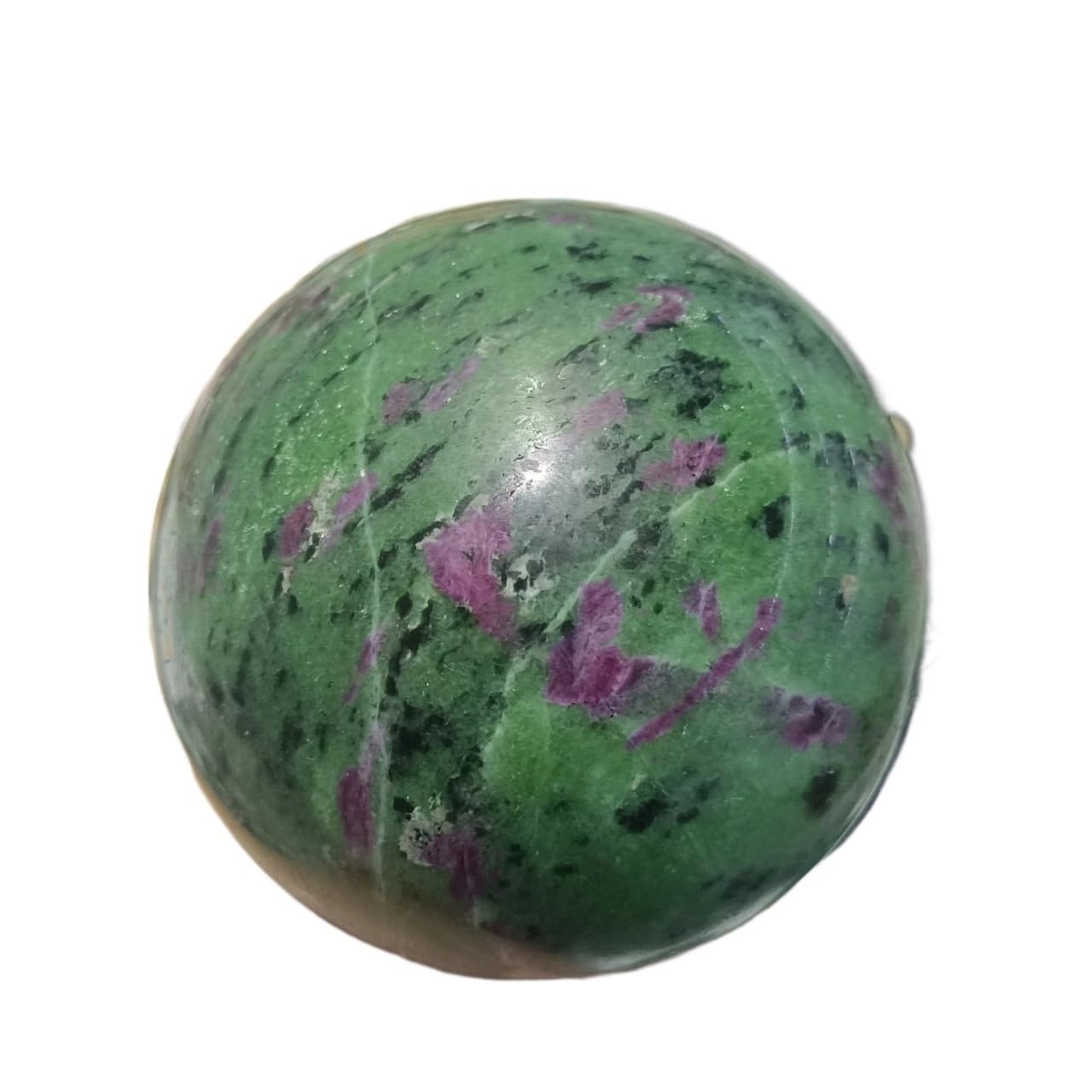 HAOYUNS Beautiful Natural ruby ​​and emerald crystal balls are suitable for office and home decoration.(700-800g)