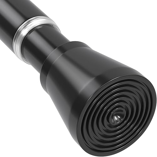 QUDAYE Barra de cortina de ducha de 28 a 48 pulgadas, ajustable, expandible, barra de tensión de resorte de 78 pulgadas, sin perforación, barra de