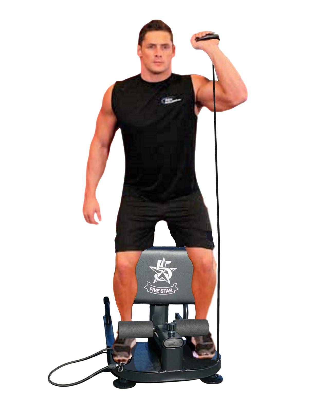 Deluxe Multi Function Deep Sissy Squat Bench 8 in 1 Home Gym with 2 Exercise Handles | Workout Station Leg Exercise Machine | Cardio Gym Workout Training Equipment, Ab Workout Sit Up Push Up