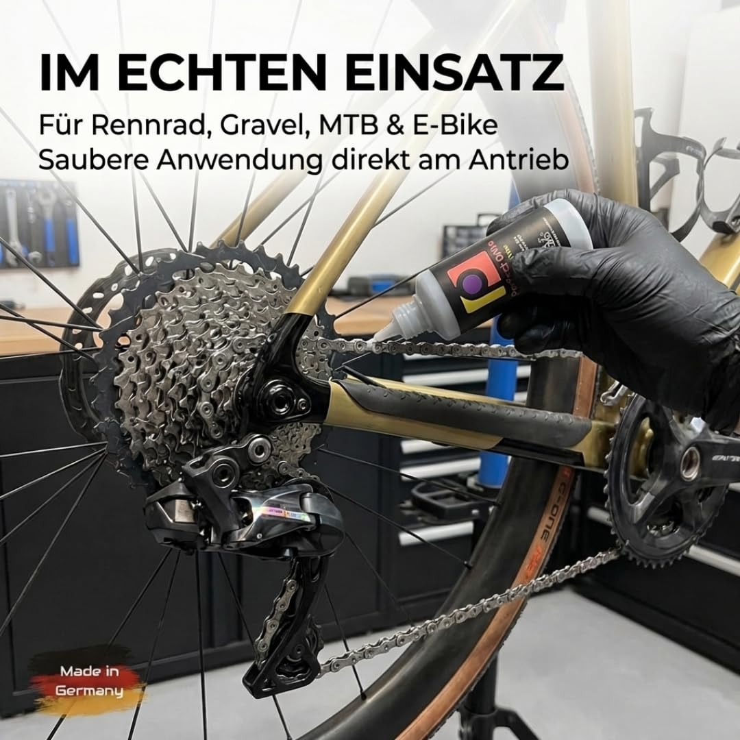 Premium Kettenwachs mit Graphit, MoS₂ & WS₂ – Für Rennrad, Gravel, MTB & E‑Bike