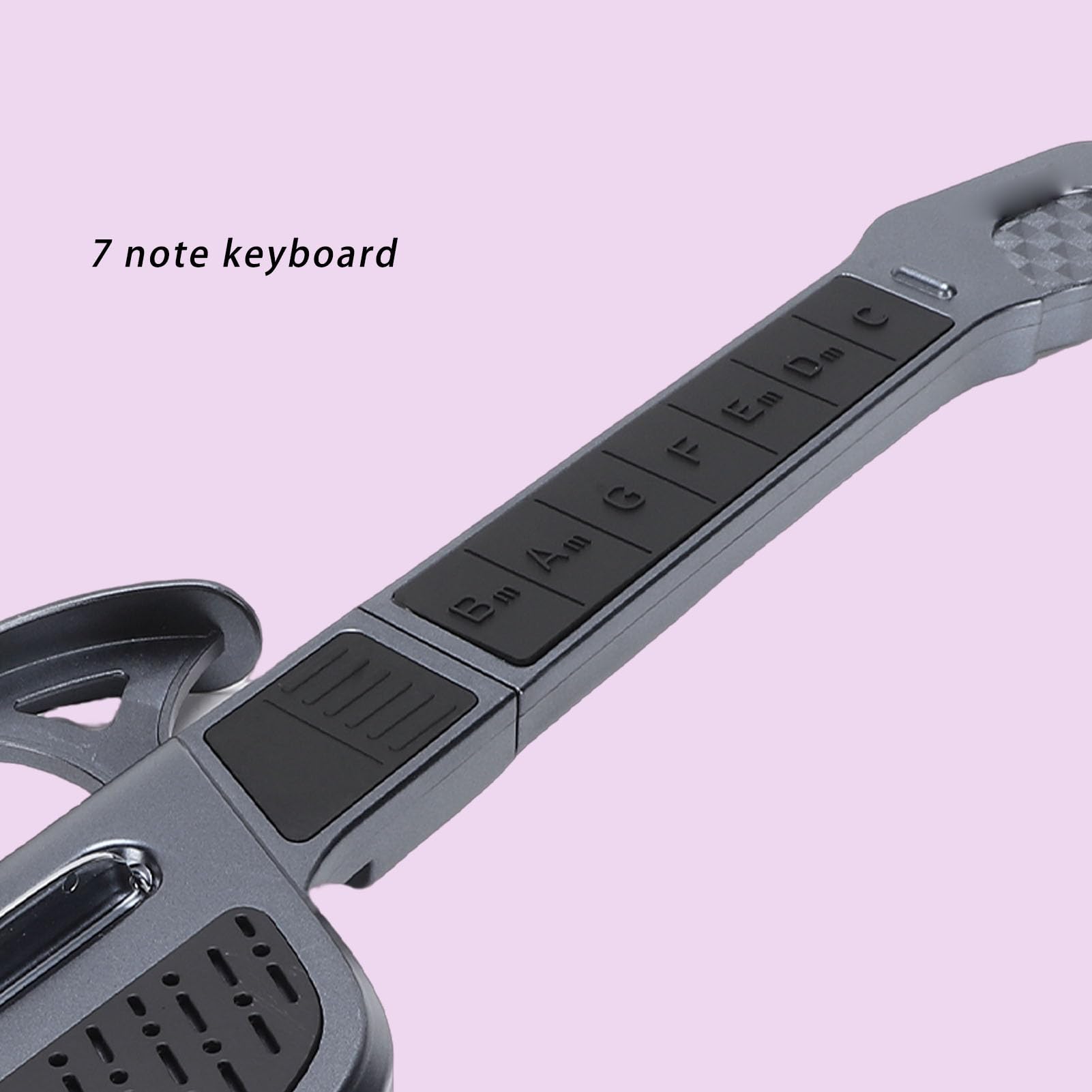 Jiawu Guitare pour Enfants, Système de Frettes Automatique, Réglage Intelligent, Conception sans Cordes de Guitare Pliable avec Câble de Chargement, Corde pour Débutants, Tout-Petits, Construction