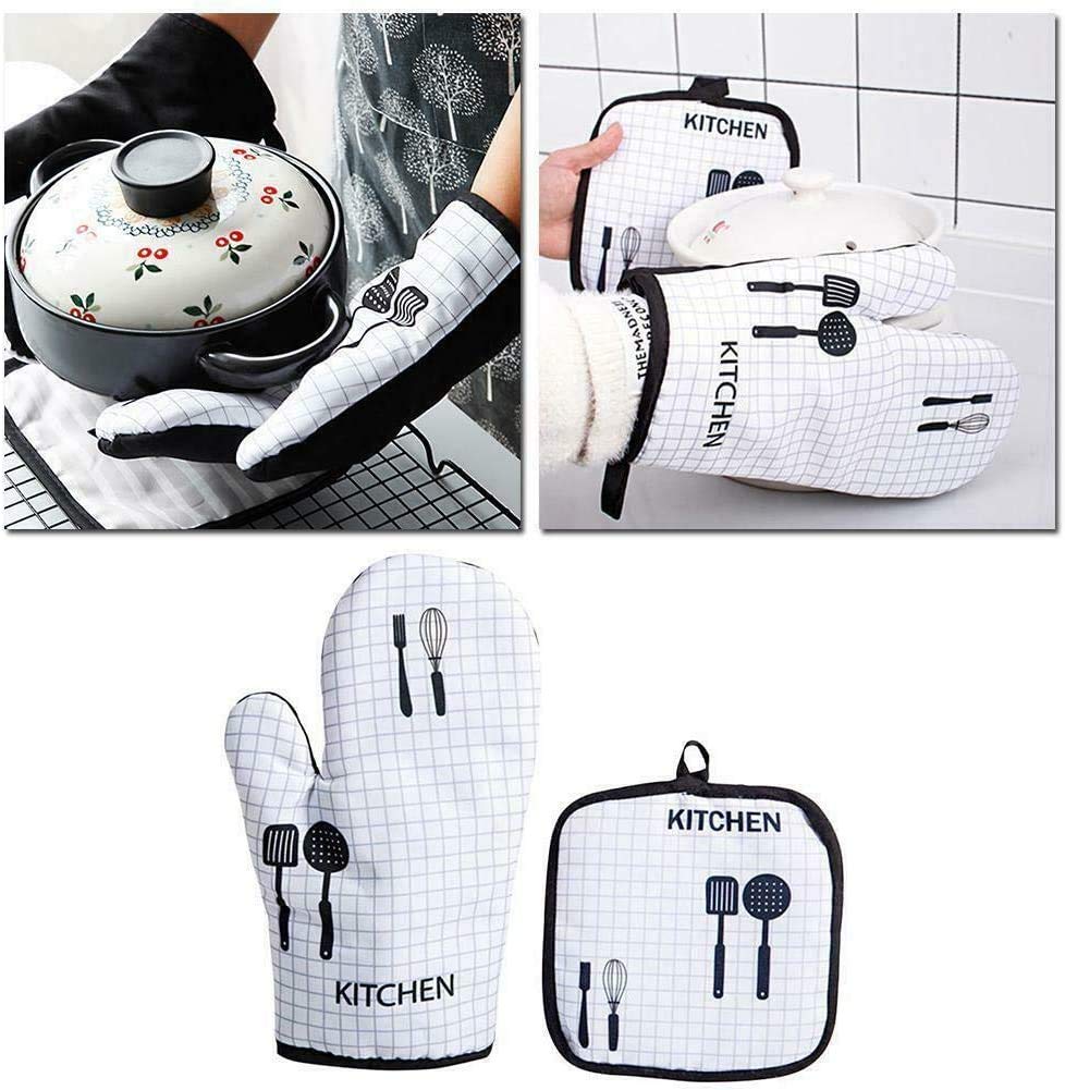 Guanti Da Forno In Cotone Rivestiti Argento - Resistenti Al Calore, Per Cucina, Barbecue E Forno - Foto 14