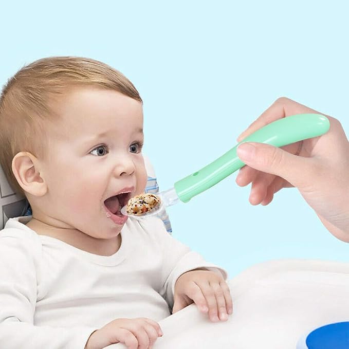 Honey Boo Baby Silicone Spoon - Grade Plastic, Silicone Spoon (Multicolor)