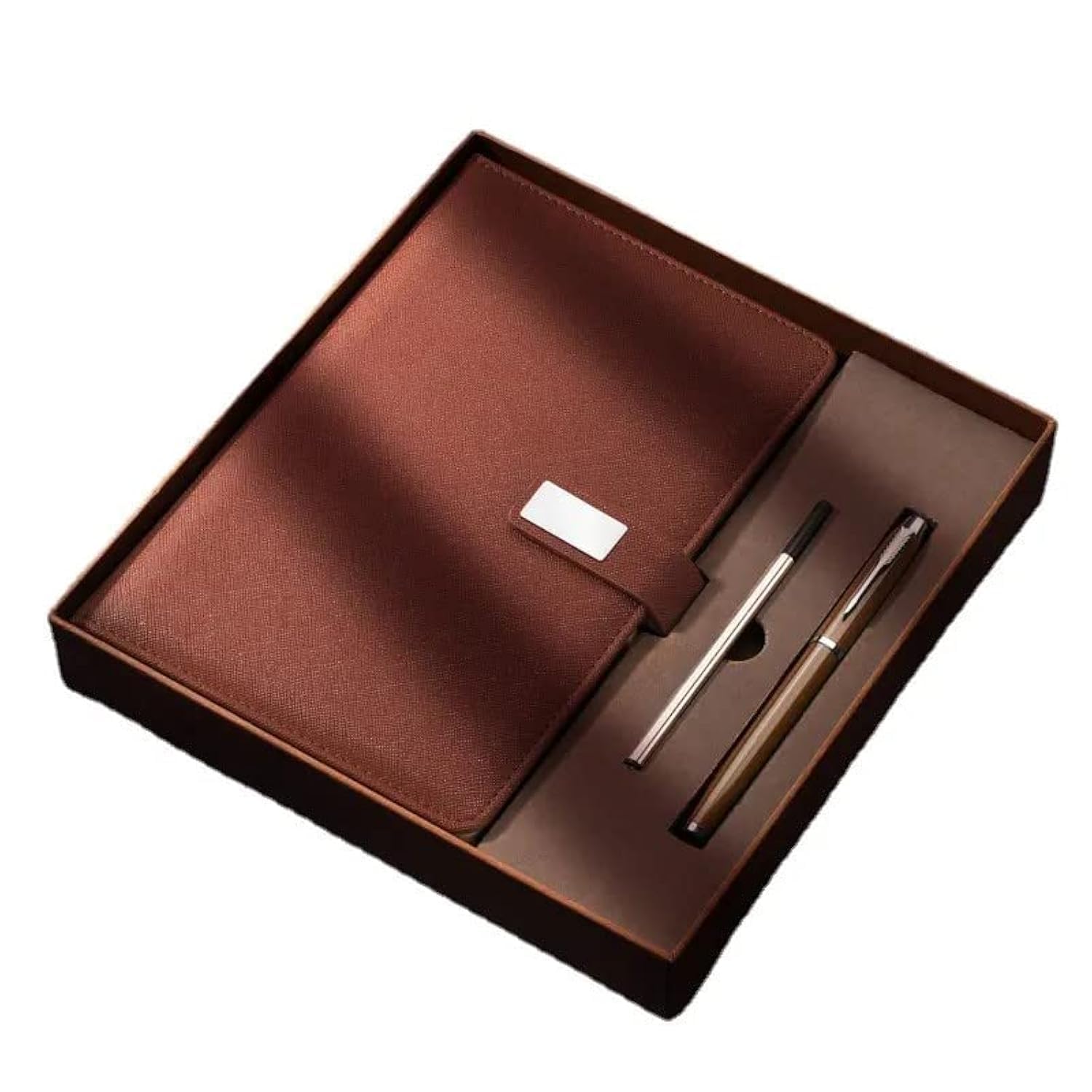 Premium Leather Notebook & Pen Combo Gift Set for Men and Women in a Luxurious Box, Ideal , Office Gift for Friend, Husband, Graduates and Teachers.