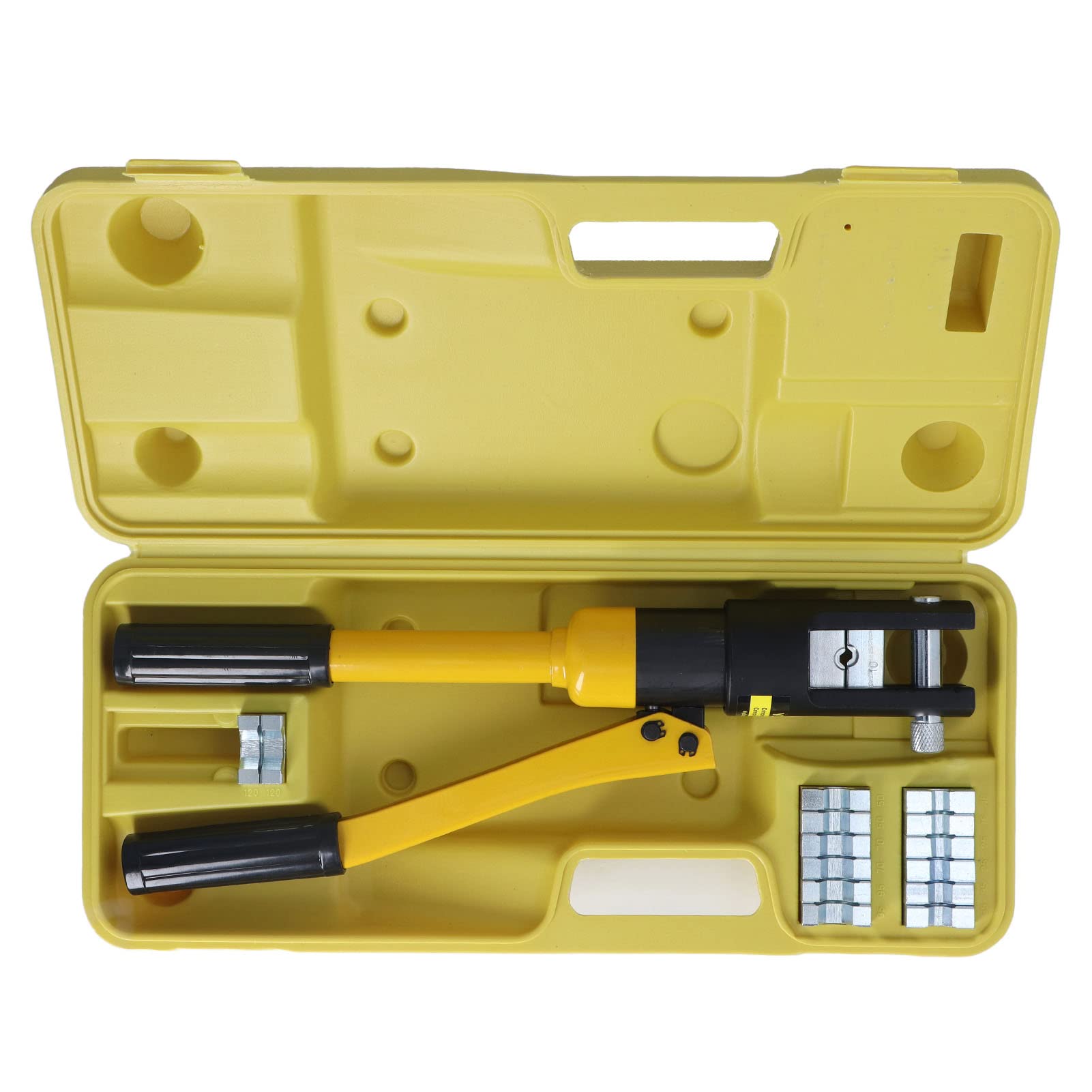 Fafeicy Zestaw Szczypiec Hydraulicznych 8T, Zaciskarka do Kabli 10-120mm² z