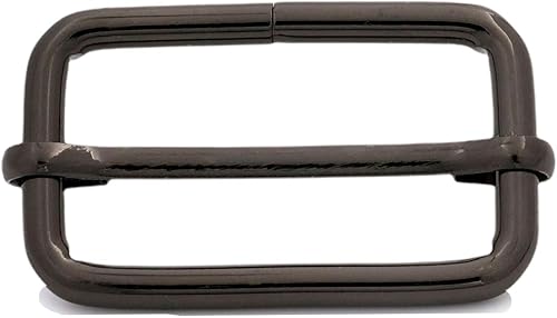 Generic Hebilla rectangular de metal para pistola de 1.5 x 0.8 pulgadas, tamaño interior, correa deslizante, paquete de 10
