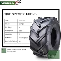 Vista 67 de WANDA One 18x7.50-8 Lawn Mower Cart Turf Tires P332 /4PR