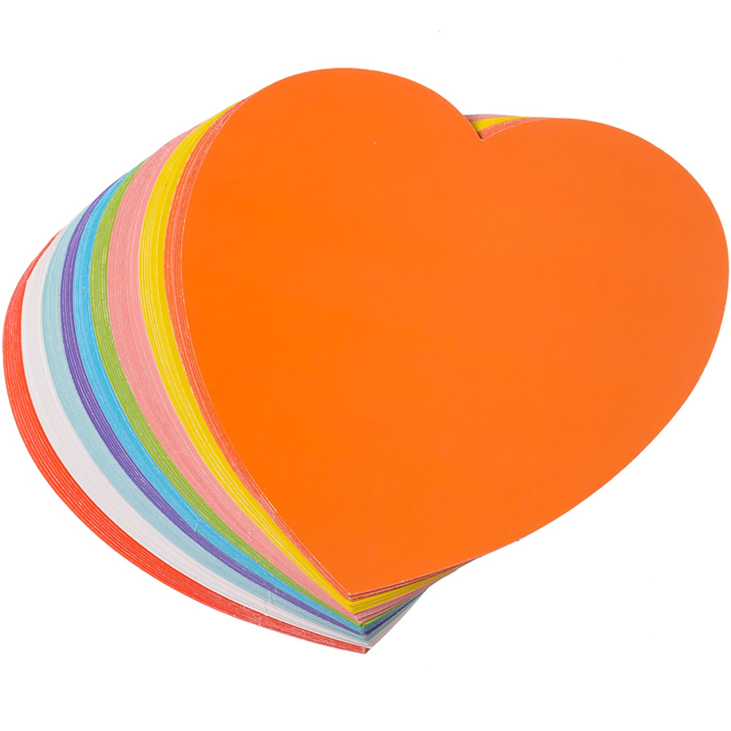 Sponsored Ad - 72 Pcs 6 Inch Large Heart Cutouts Assorted Color Creative Heart Shapes Double Sided Heart Craft Décor for Kids’ Love and Peace School Craft Projects, Valentine’s Day Craft(9 Color)