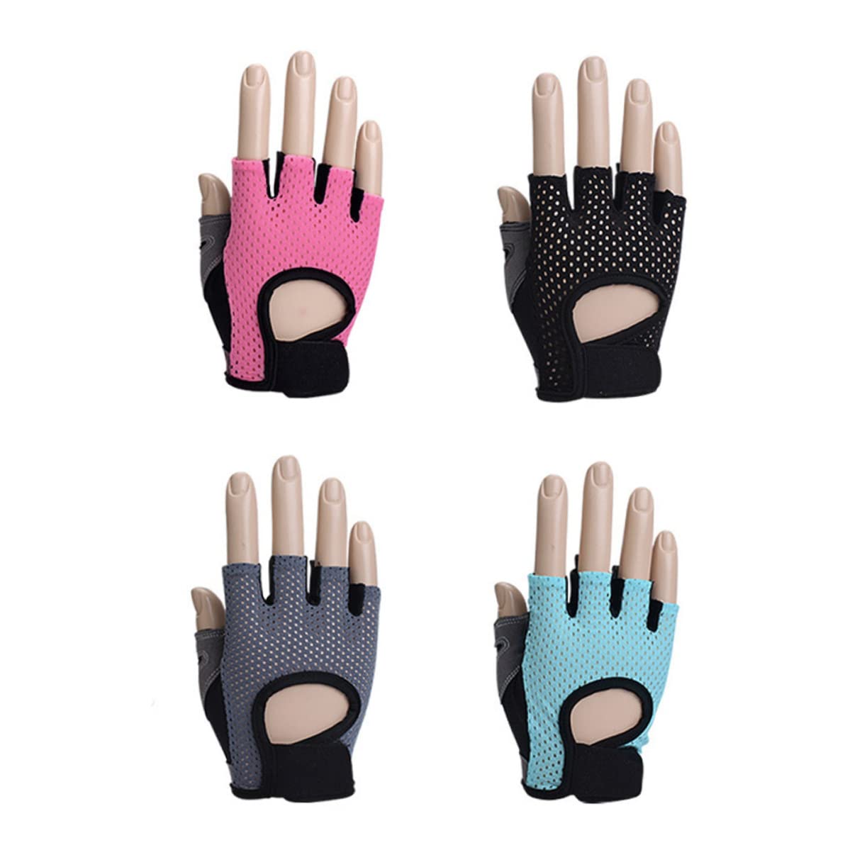 YARNOW 2 Pezzi Guanti Da Allenamento Incrociato Guanti Da Allenamento Da Equitazione Da o Con I Pesi Imbottiti Di Palma Da Guida Da Donna