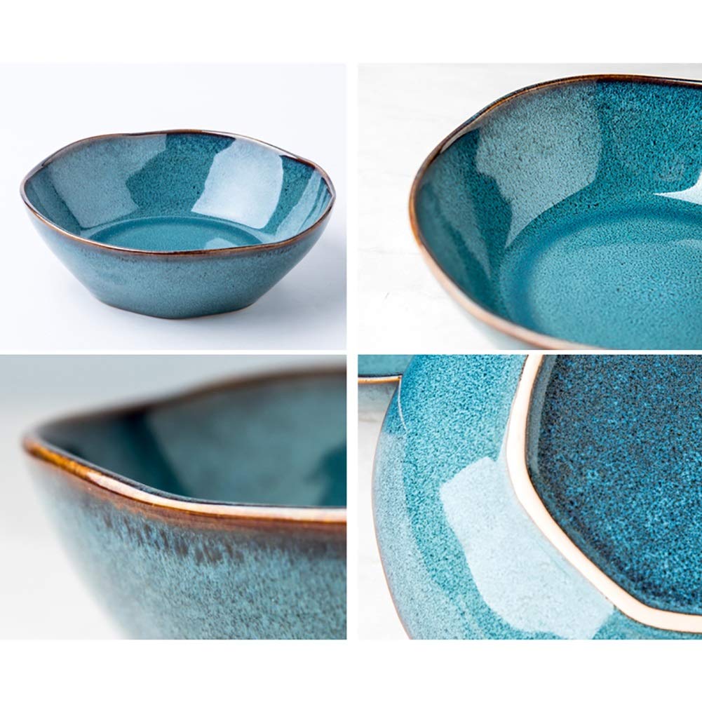 Multi Couleur Ceramique Bols pour Riz 2pcs Salad en Céramique 105 0ml Ramen Bowl Grande Vaisselle De Bol À Soupe Bol De Dessert en Porcelaine