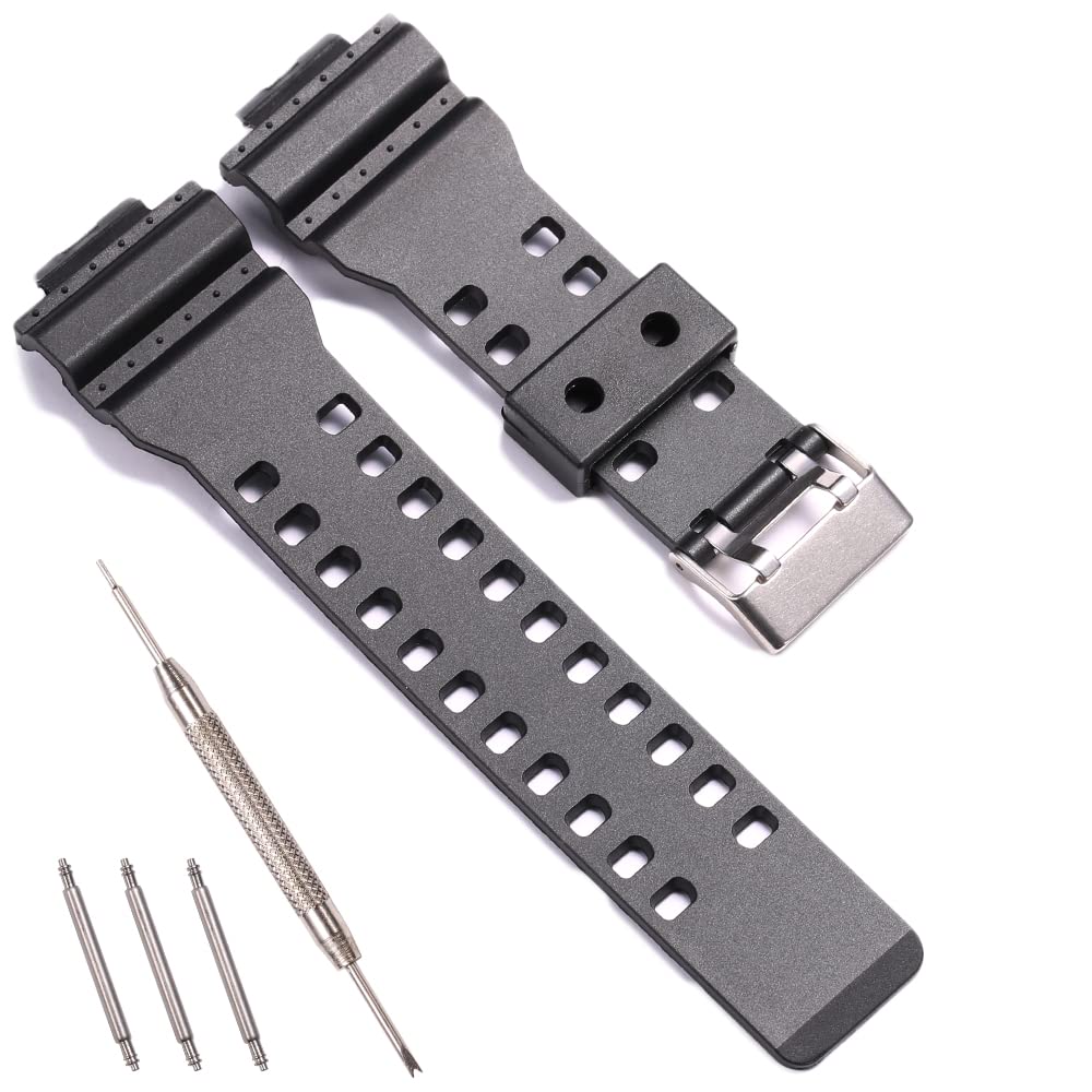 16mm Resin Strap Compatible with Casio G-Shock GA110 100 150 GD120 GLS GAX100 Men's Rubber Band Watch Accessories