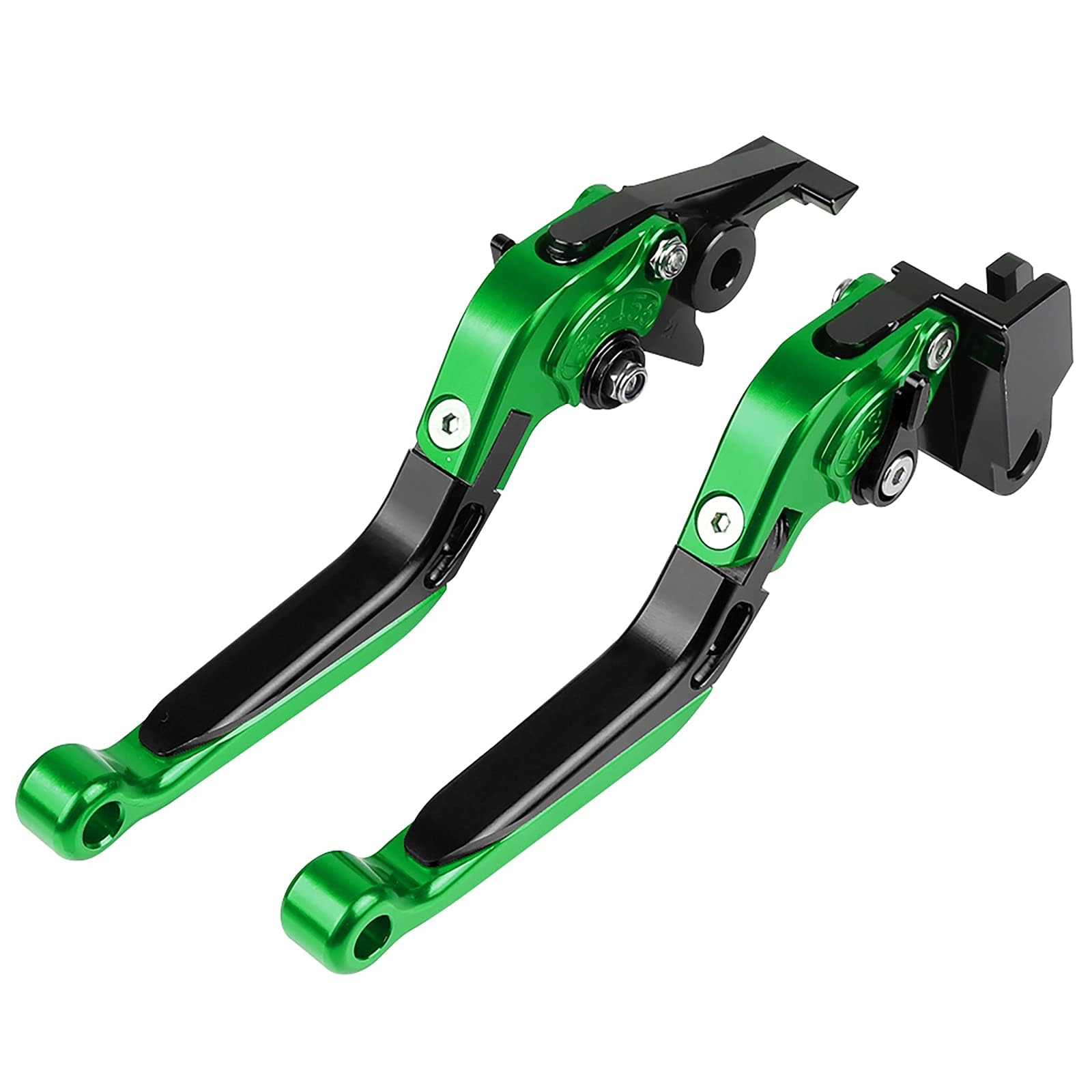 MZ-STORE Moto CNC Aluminium Réglable Pliable Leviers d'embrayage de Frein pour Vulcan S 2015-2020-Vert+Noir+Vert+Noir